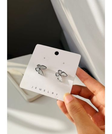 Silver Butterfly Earrings