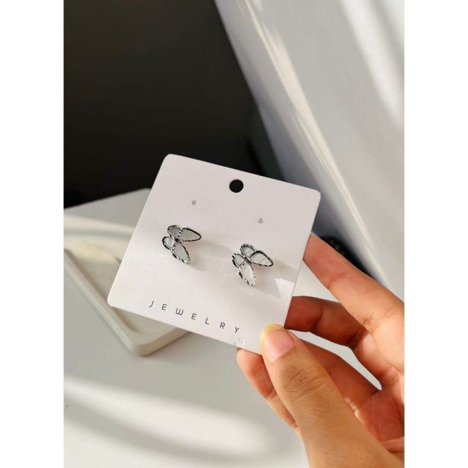 Silver Butterfly Earrings
