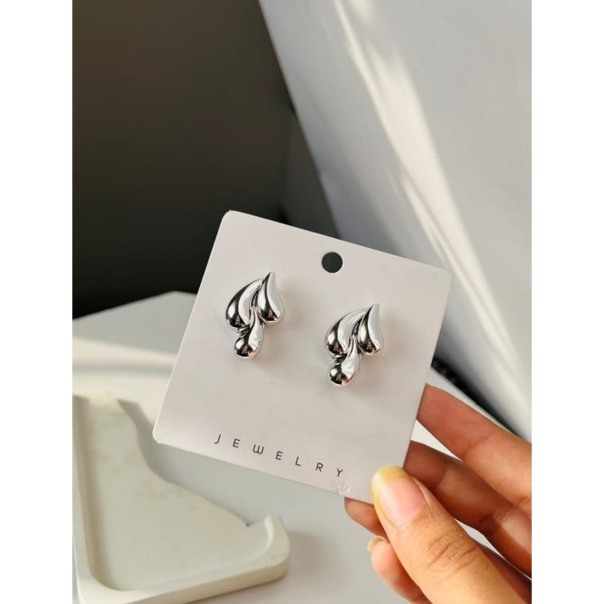 Silver Multi Drop Earrings