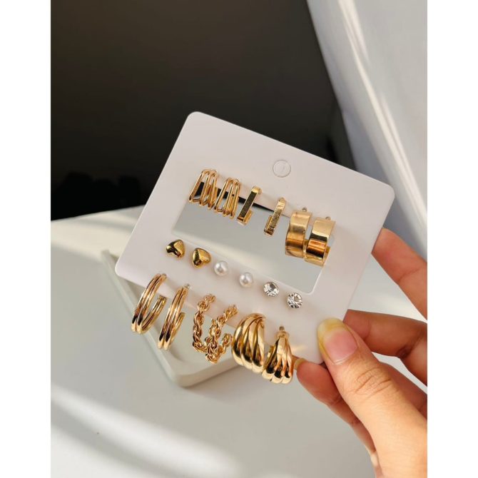Evelyn Earrings Combo (₹20 Per Pair)