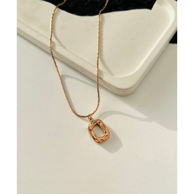 Dyna Textured Necklace~ Anti Tarnish