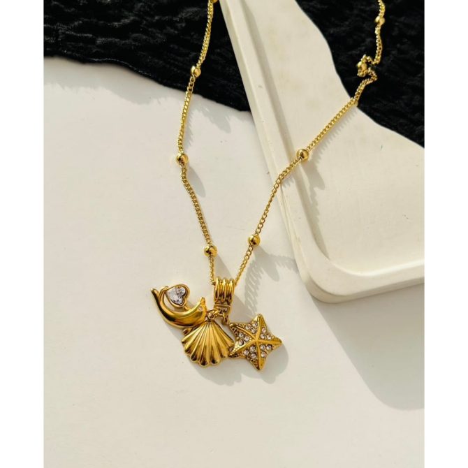Beach Please Necklace~ Anti Tarnish