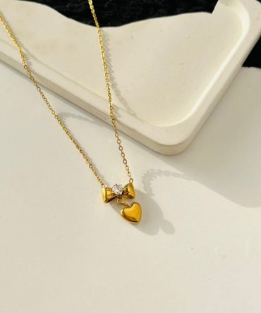 Minimalist Diamond Charm Necklace~ Anti Tarnish