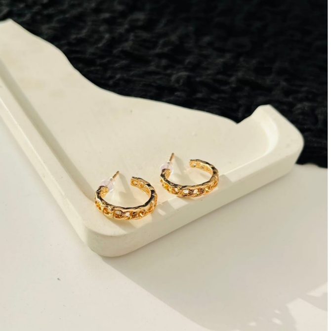 Chunky Chain Hoops