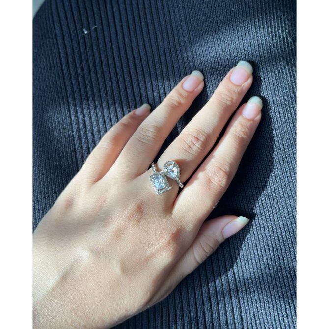 Silver Diamond Ring