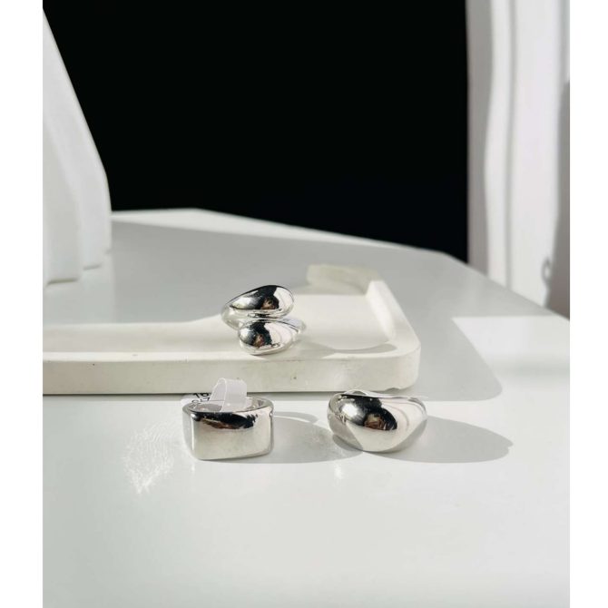 Silver Chunky Ring - Image 2