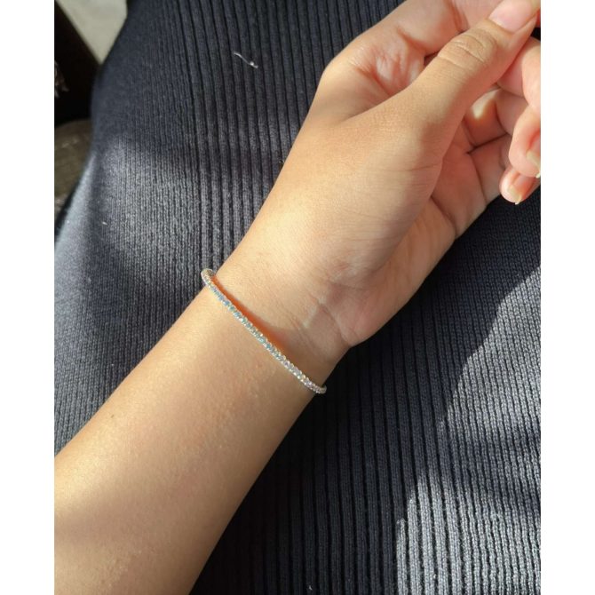 Silver Diamonds Band~ Stretchable - Image 6