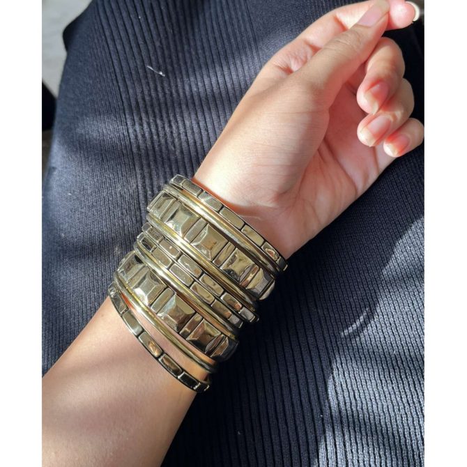 Golden Stack Bangles - Image 3