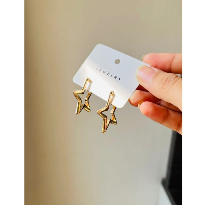 Golden Star Earrings