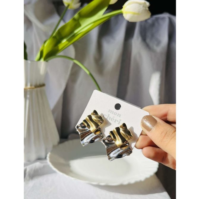 Two Way Textured Earrings