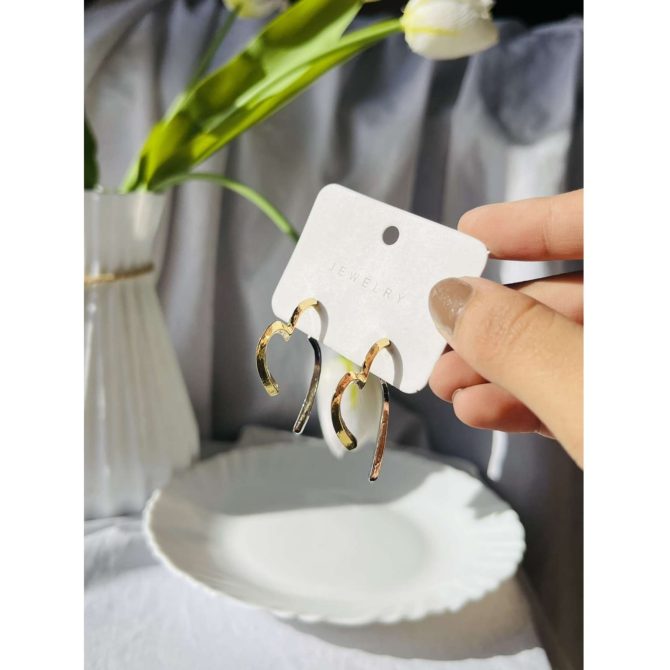Two Way Hanging Heart Earrings