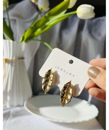Golden Leaf Earrings
