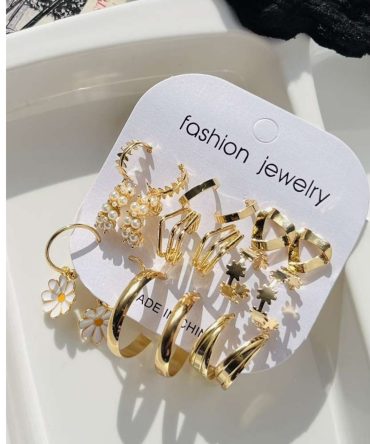 Floral Pearl Earrings Combo (₹20 Per Pair)