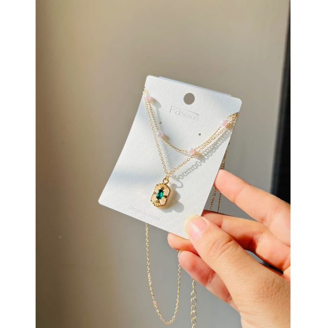 Two Layer Tiffany Pearl Necklace