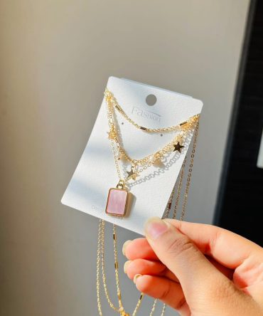 Three Layer Charms Necklace