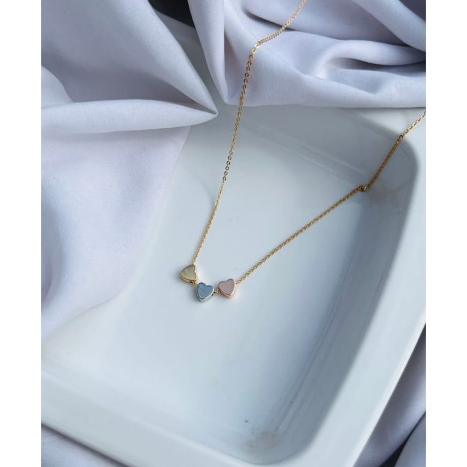 Trinity Hearts Necklace - Image 2