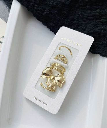 Chunky Bow Rings Combo (₹20 Each)