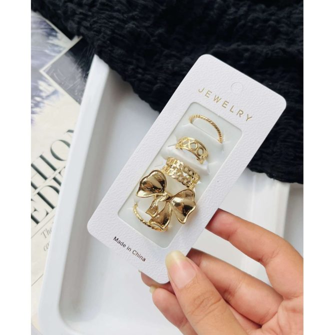 Chunky Bow Rings Combo (₹20 Each) - Image 2