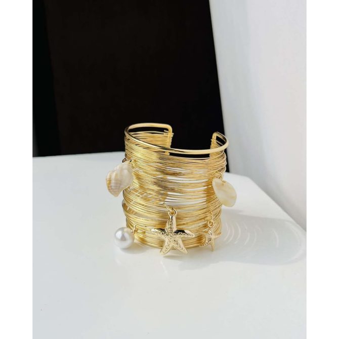 Seashells Cuff Bracelet - Image 2