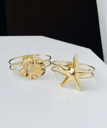 Glossy Charm Bangle