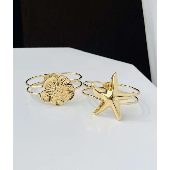 Glossy Charm Bangle