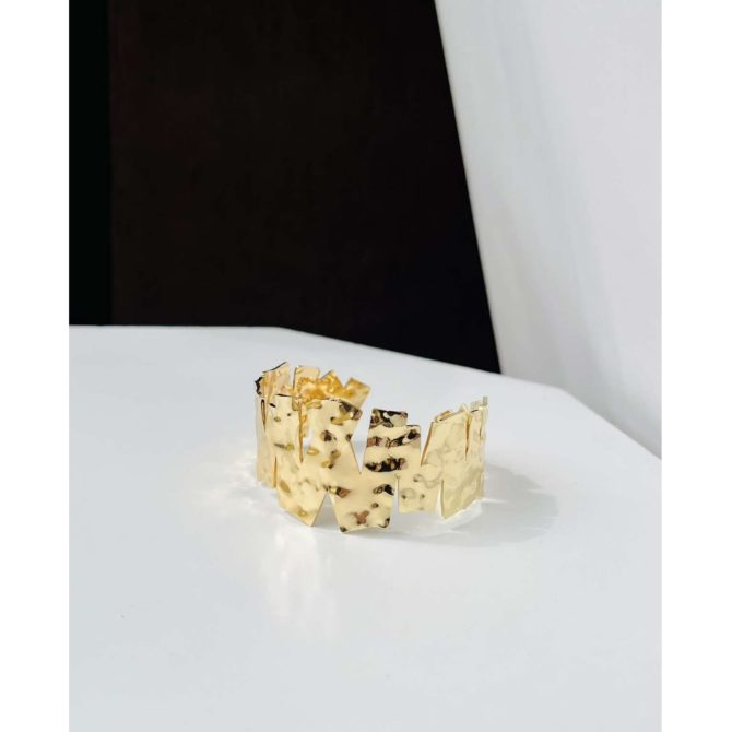 Wavy Textured Bangle - Image 2