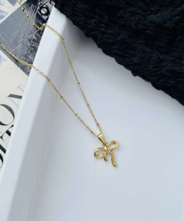 Delight Bow Necklace~ Anti Tarnish