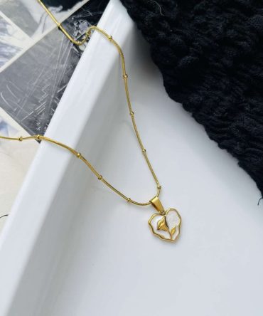 Golden Rosette Necklace~ Anti Tarnish