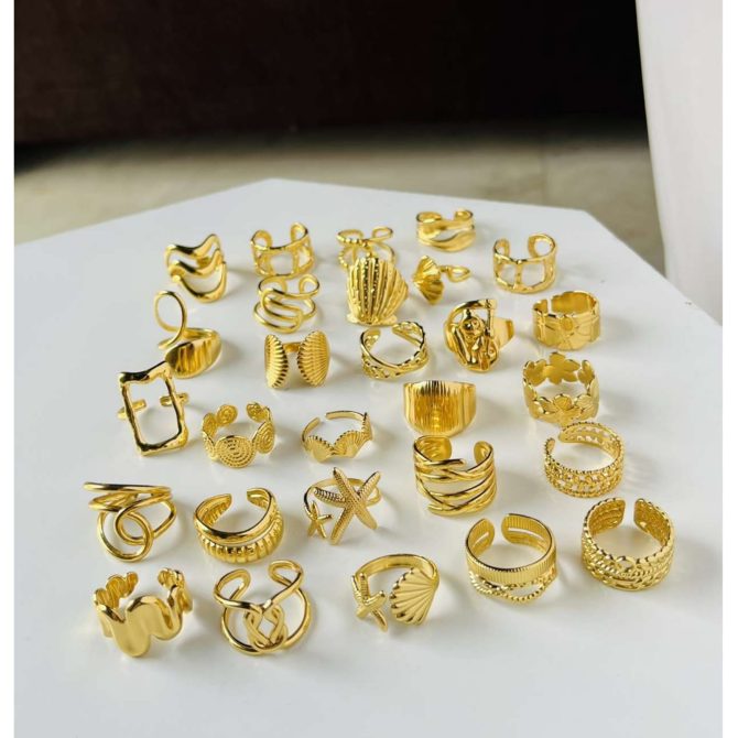 Divine Golden Rings~ Anti Tarnish