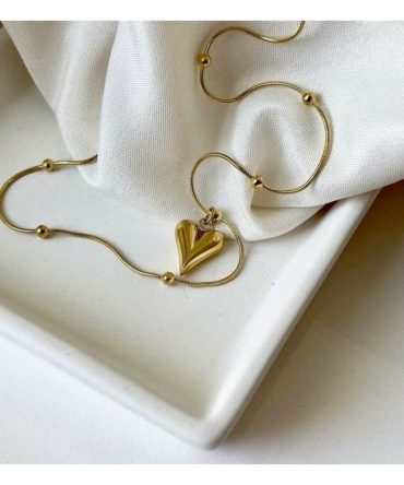 Pinterest Heart Necklace~ Anti Tarnish