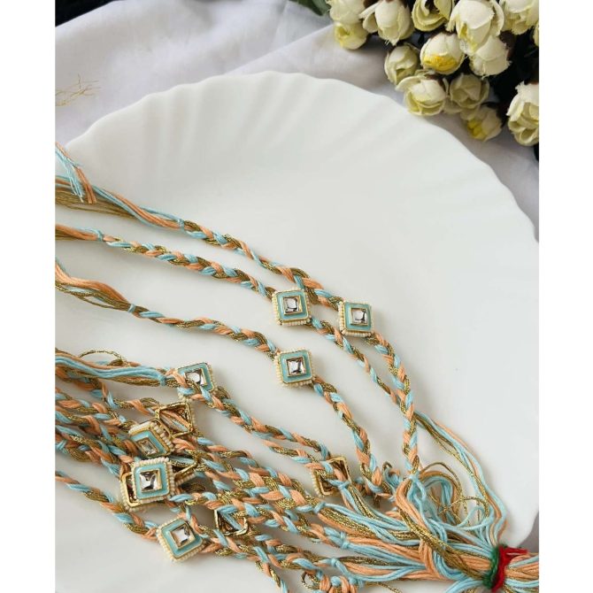 Pastel Diamond Rakhi