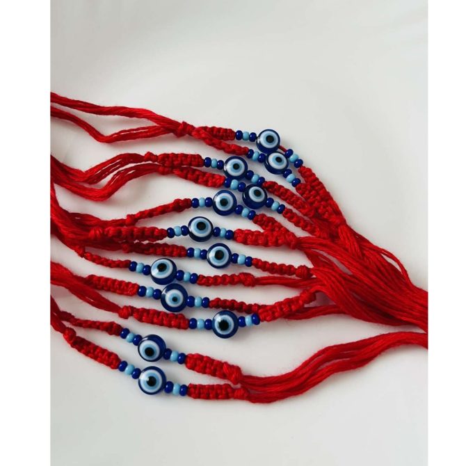 Red Evil Eye Rakhi