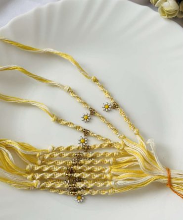 Yellow Daisy Rakhi