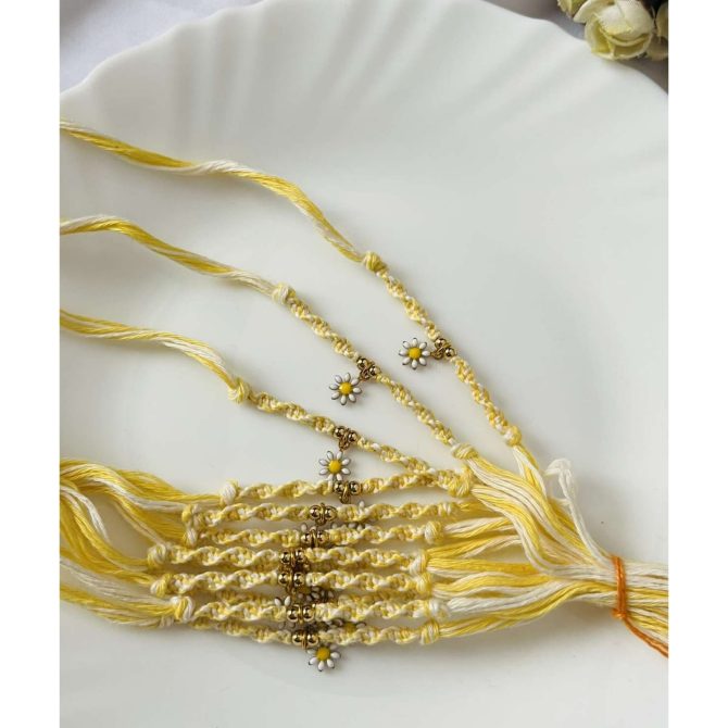 Yellow Daisy Rakhi