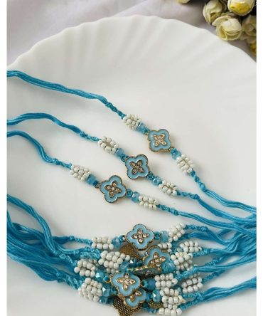 Floral Pearl Rakhi