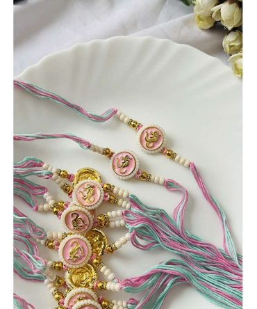 Pastel Om Ganesha Rakhi