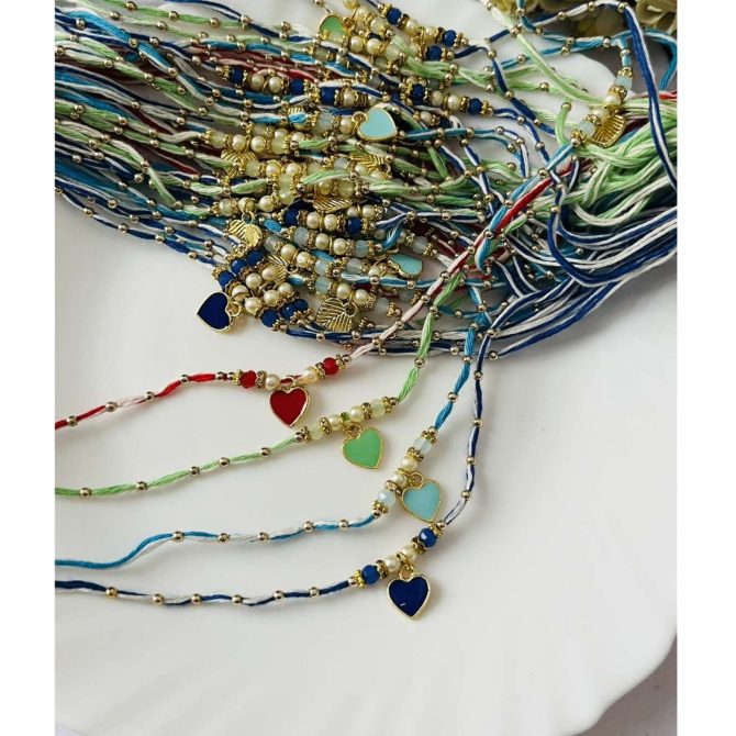 Pastel Heart Rakhi