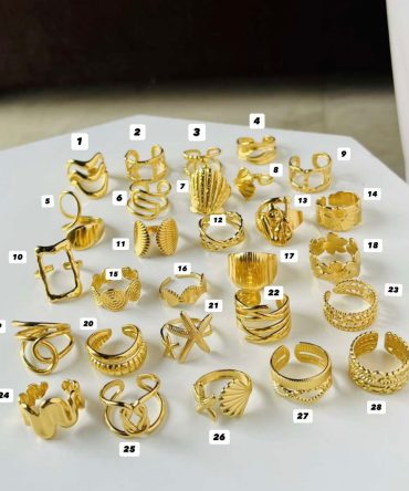 Divine Golden Rings~ Anti Tarnish