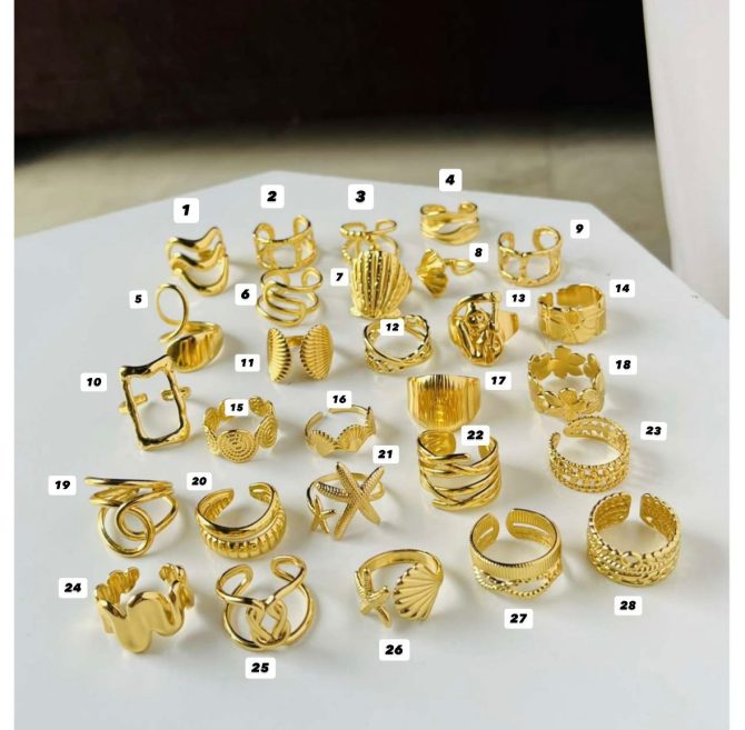 Divine Golden Rings~ Anti Tarnish