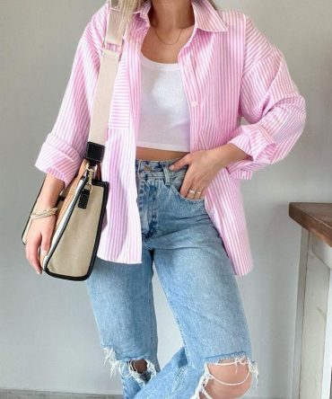 Pink Stripes Shirts