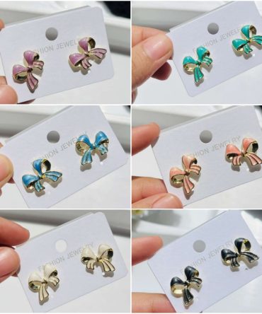 Pastel Bow Earrings