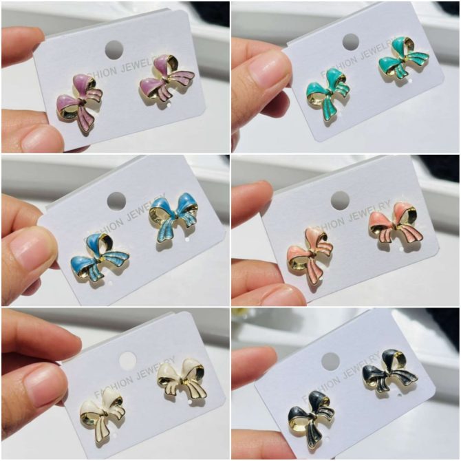 Pastel Bow Earrings