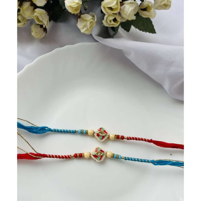 Minimalist Pearl Diamond Rakhi