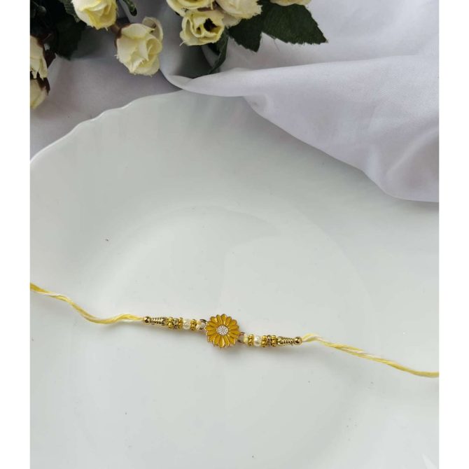 Yellow Daisy Rakhi