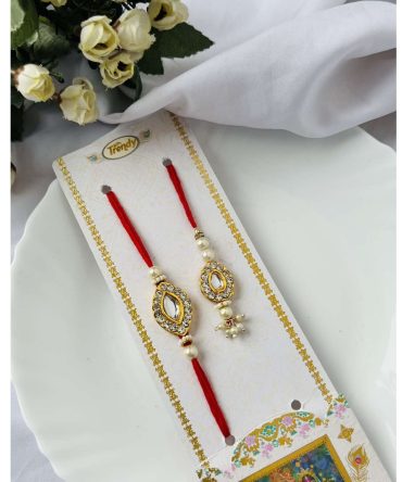 Bhaiya Bhabhi Diamond Rakhi Set