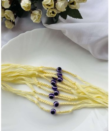 Yellow Evil Eye Rakhi