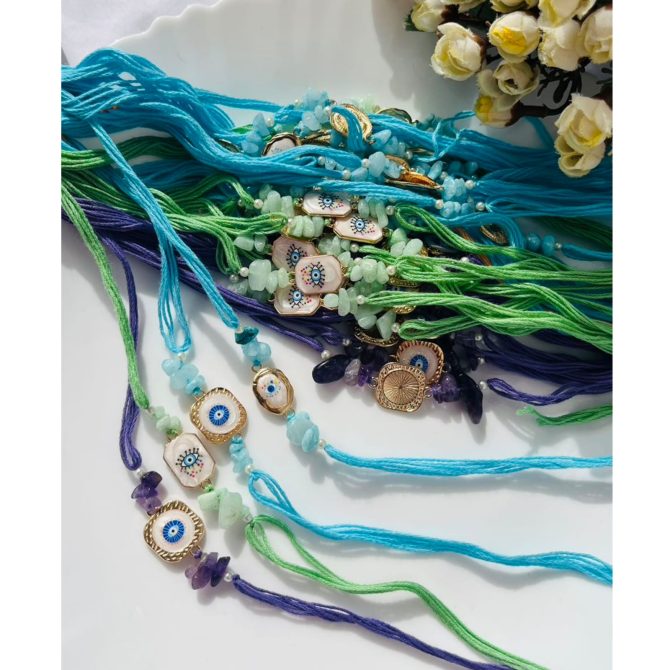 Multicolor Evil Eye Rakhi