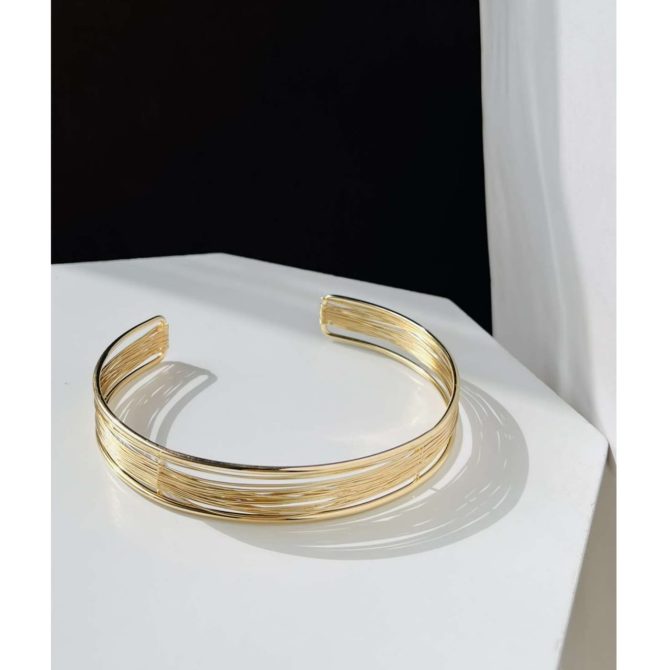 Layered Cuff Choker Necklace - Image 2