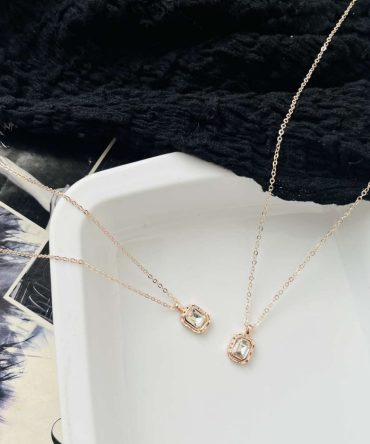 Square Diamond Necklace