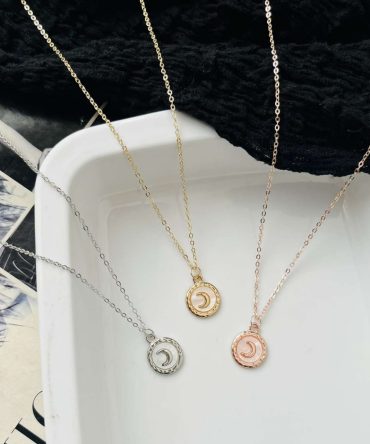 Diamond Moon Necklace